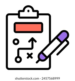 Modern design icon of strategy

