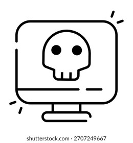 Modernes Design-Symbol für System-Hacking 