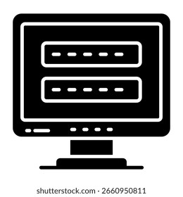 Modern design icon of system password