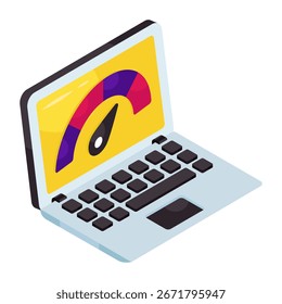 Icono de diseño moderno de la prueba de velocidad del sistema
