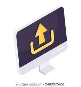 Modern design icon of system upload