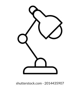 Icono de diseño moderno de la lámpara de mesa