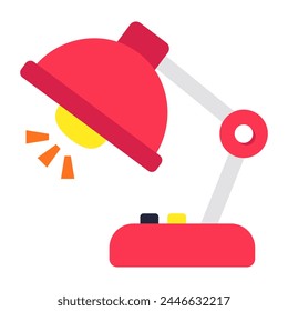 Un icono de diseño moderno de la lámpara de mesa