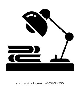 Un icono de diseño moderno de la lámpara de mesa
