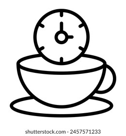 Icono de diseño moderno de la hora del té 

