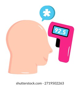 Ícone de design moderno de verificação de temperatura 