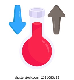 Modern design icon of temperature fluctuation 

