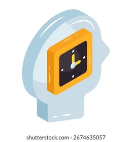 Icono de diseño moderno de tiempo de pensamiento