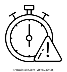Icono de diseño moderno de error de tiempo 