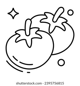 Modern design icon of tomato 