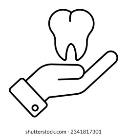 Icono de diseño moderno de cuidado dental