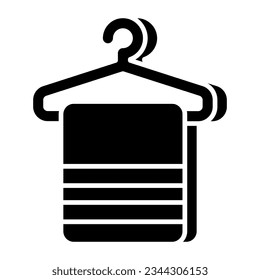 Modern design icon of towel rack 