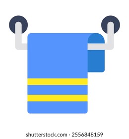 Modern design icon of towel rack