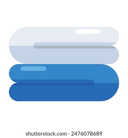 Modern design icon of towels