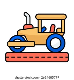 Modern design icon of tractor