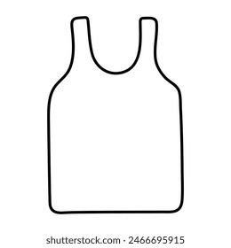 Modern design icon of undershirt

