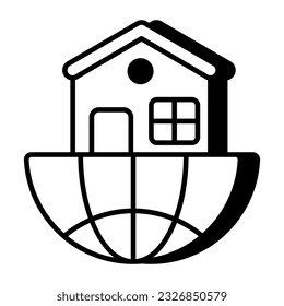 Modern design icon of urbanization
