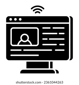 Icono de diseño moderno de videollamada