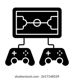 Modern design icon of video game