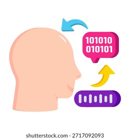 Icono de diseño moderno de reconocimiento de voz