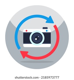 Modern design icon of VR camera