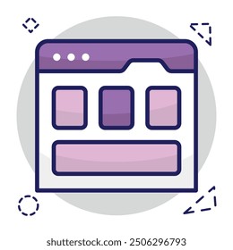 Modernes Design Ikone des Webdesigns 