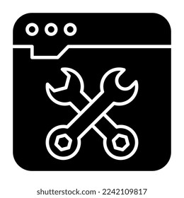 Icono de diseño moderno de la configuración web 