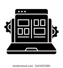 Modern design icon of web layout