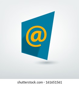 Modern design icon. Web mail pictogram.