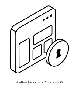 Modernes Design-Symbol für Web-Sicherheit 