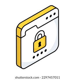 Modern design icon of web security