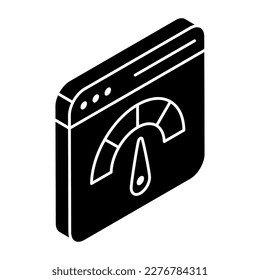 Icono de diseño moderno de la optimización de la velocidad de la web 