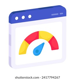 Modernes Design-Symbol für die Optimierung der Webgeschwindigkeit 
