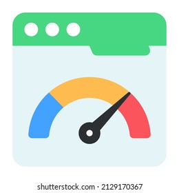Modern Design Icon Of Website Speed Test

