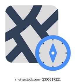 Modern design icon of windrose 