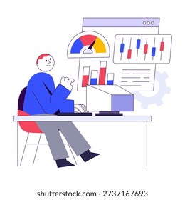 Modern design illustration of server dashboard 