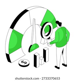 Modern design illustration of speed optimization 