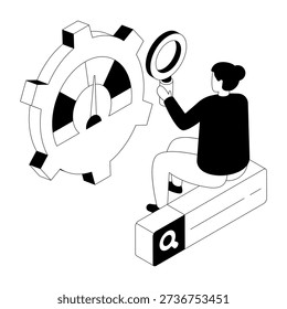 Modern design illustration of speed optimization 
