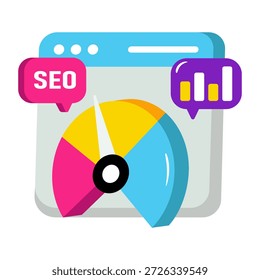 Modern design illustration of web speed optimization 