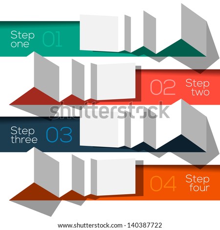 Modern design info graphic template origami styled, vector Eps10 illustration.