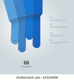 modern design infographic light layout