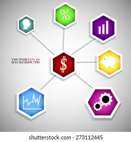 Modern Design. Infographic design on the  background. Vector illustration. Eps 10