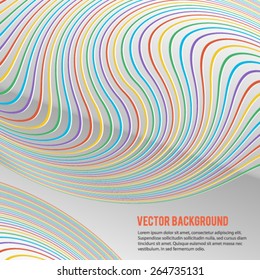 Modern Design infographic style template on white background with curved lines circle. Vector illustration EPS 10 for new product newsletters, web banners, pages presentation