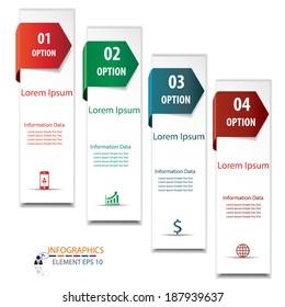 Modern design infographic template