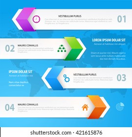 Modern design infographic template.