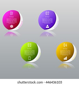 Modern design infographic template. Infographic template can be used for chart, diagram, web design, workflow layout. Infographic business concept