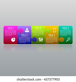 Modern design infographic template. Infographic timeline template can be used for chart, diagram, web design, workflow layout