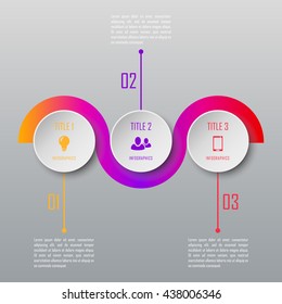 Plantilla de infografía de diseño moderno. La plantilla de línea de tiempo de infografía puede utilizarse para gráficos, diagramas, diseño web, diseño de flujo de trabajo