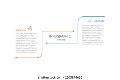 Modern design infographic template vector element.