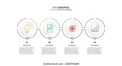 Elemento vectorial de plantilla infográfica de diseño moderno.